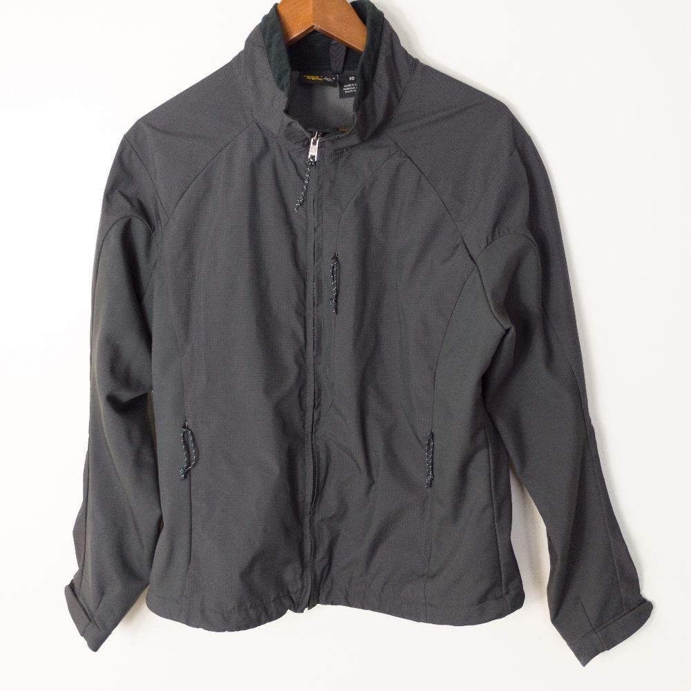 Vintage Mountain Hardwear Made in USA Technical Full Zip Jacket Gray Women's 10